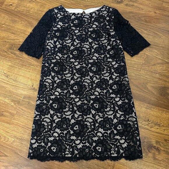 Kate Spade lace shift dress Size 6 with cut out - Picture 1 of 4